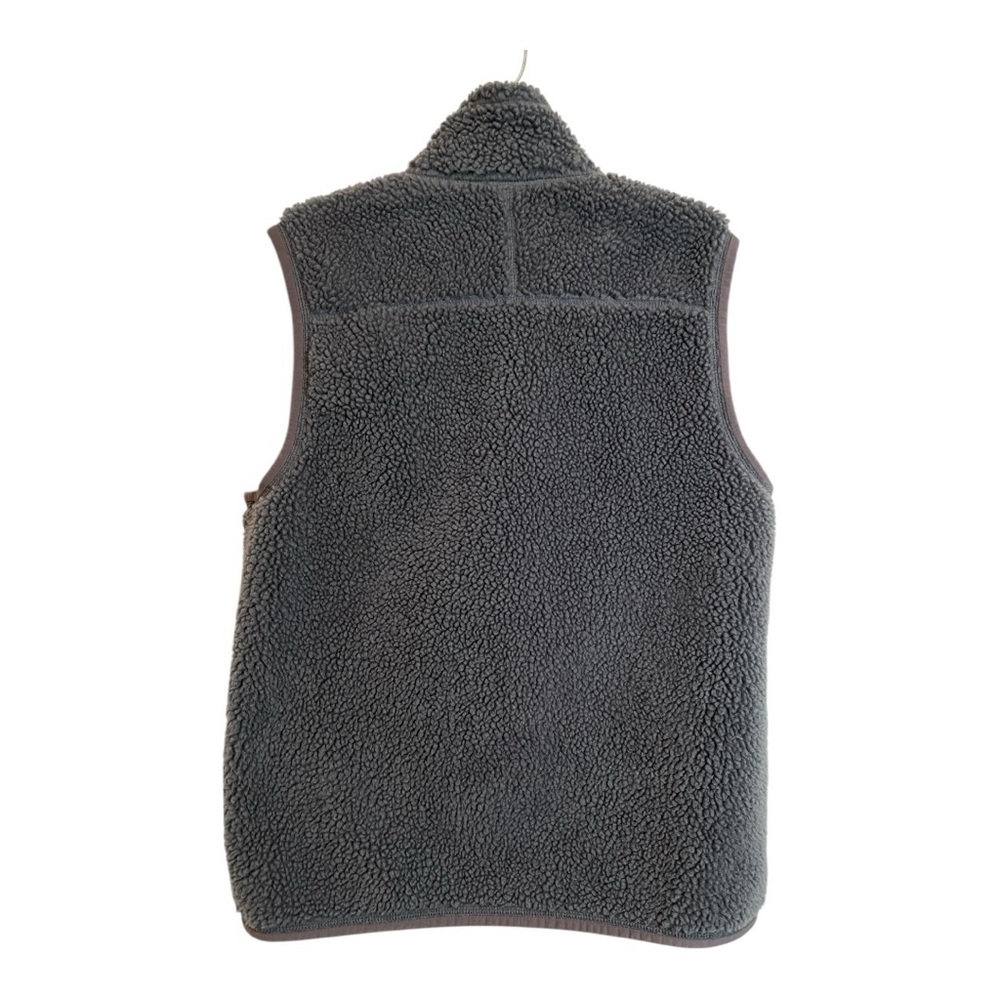 LL BEAN Mountain Deep Pile Sherpa Fleece Vest Full Zip Size Medium - Picture 6 of 8